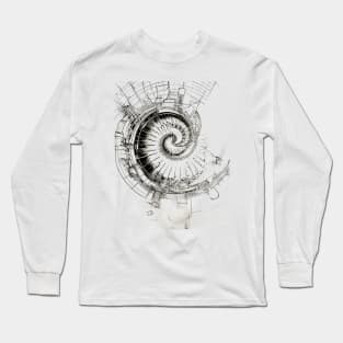 Fibonacci Sequence: Fibonacci Abstract Long Sleeve T-Shirt